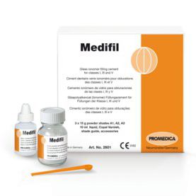Dentalkleber zur Dentalrestaurierung - Medifil - Promedica Dental Material GmbH   - ionomerisches Glas