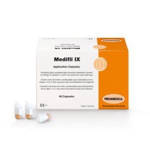 Dentalkleber zur Dentalrestaurierung - Medifil IX AC - Promedica Dental Material GmbH   - für Wurzelfüllung / ionomerisches Glas / temporär