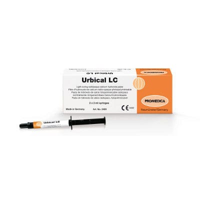 Zahnmedizinisches Material / Kalziumhydroxyd - Urbical LC - Promedica Dental Material GmbH   - für Wurzelfüllung / photopolymerisierbar / röntgendicht