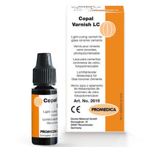 Zahnmedizinisches Material / Fluoridsalzlack - Copal Varnish LC - Promedica Dental Material GmbH   - für Wurzelkanalfüllung / flüssig / photopolymerisierbar