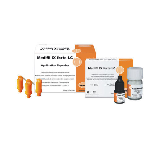 Zahnmedizinisches Material / ionomerisches Glas - Medifil IX forte LC - Promedica Dental Material GmbH   - zur Dentalrestaurierung / photopolymerisierbar / röntgendicht