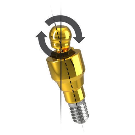 Implantat-Aufbau Pfosten Kit / Titan - SPHERO FLEX - RHEIN 83 srl   - Kugel / Schrauben