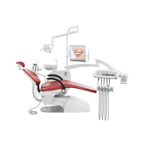 Dentale Behandlungseinheit / mit Stuhl - CARE-22 D - Runyes Medical Instrument Co., Ltd. - mit Monitor / mit Instrumententräger / mit Licht