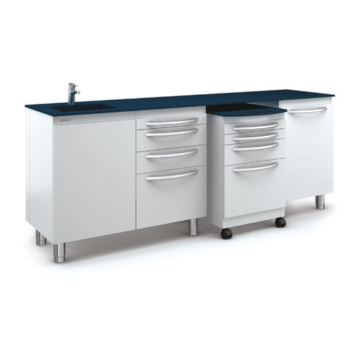 Abstellschrank - GR - SARATOGA - für zahnärztliche Instrumente / für Zahnarztpraxis / mit Waschbecken