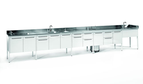 Abstellschrank - SARATOGA - für zahnärztliche Instrumente / für Dentallabor / mit Waschbecken