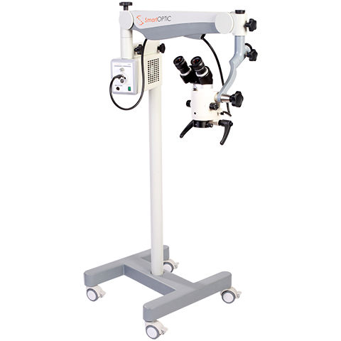 Dental-Operationsmikroskop - SmartOPTIC - Vena Entis Seliga Microscope A. Seliga   - auf Rollen