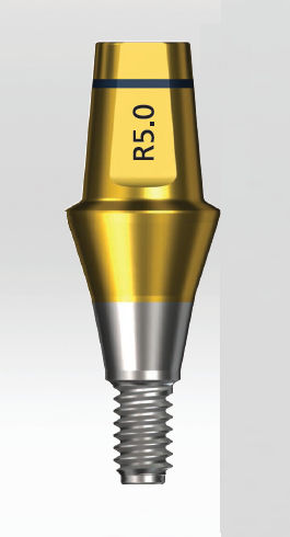 Implantat-Abutment / Titan - Luna series - Shinhung - mit Innenverbindung / gerade