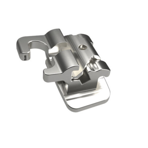 Vestibularröhrchen / nicht konvertierbar - ZIP T6 - SIA ORTHODONTIC MANUFACTURER - zum Kleben / Edelstahl / selbstligierend
