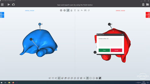 Viewer-Software - aural Scan - smart optics Sensortechnik GmbH   - Audiometrie / Ohr / 3D