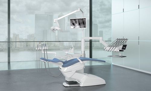 Dentale Behandlungseinheit / mit Stuhl - S320TR - Stern Weber - mit flexiblem Kopfstück / mit Monitor / mit Hygienesystem