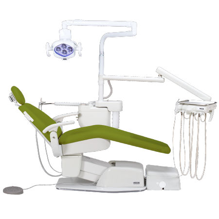 Dentale Behandlungseinheit / mit Stuhl - 8000DY POST MOUNTED - Summit Dental Systems   - mit Instrumententräger / mit Licht / für Kinder