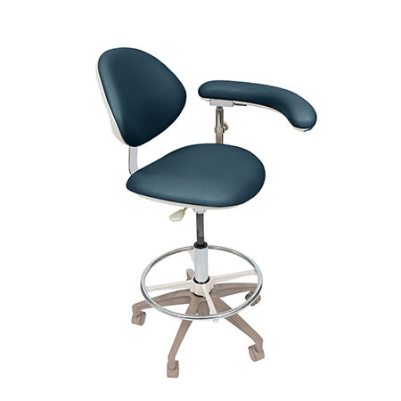 Dentalhocker - DELUXE ASSISTANT - Summit Dental Systems   - höhenverstellbar / mit Armlehnen / mit Rückenlehne