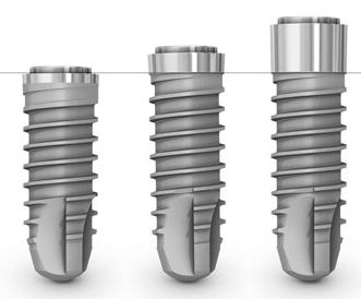 Zylindrisches Zahnimplantat - ELEMENT  - Thommen Medical AG   - Titan / mit Außenverbindung
