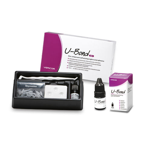 Zahnersatzkleber - U-Bond - VERICOM Co., Ltd.   - photopolymerisierbar
