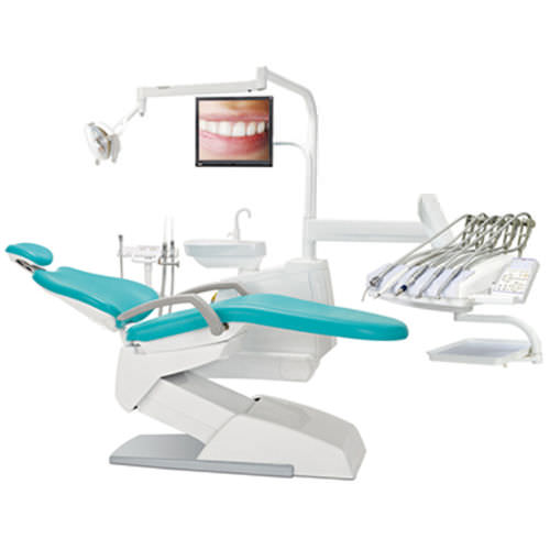Dentale Behandlungseinheit / mit Stuhl - V200 - Suzhou Victor Medical Equipment - mit Monitor / mit Instrumententräger / mit Licht