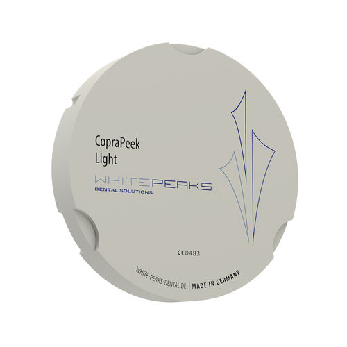 Zahnmedizinisches Material / PEEK - CopraPeek 95 ZZ - Whitepeaks Dental Solutions GmbH - für Dentalkronen / für Zahnbrücken / biokompatibel