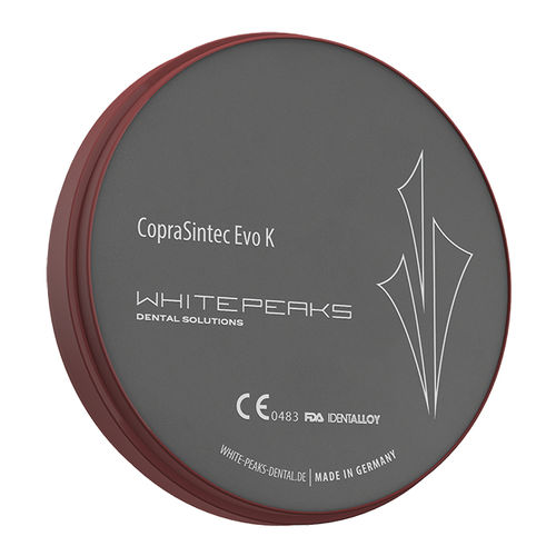 Zahnmedizinisches Material / CoCr - CopraSintec Evo K - Whitepeaks Dental Solutions GmbH - zur Dentalrestaurierung / Fräs