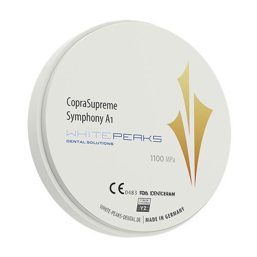 Zahnmedizinisches Material / Zirkonoxid - CopraSupreme Symphony 98 - Whitepeaks Dental Solutions GmbH - zur Dentalrestaurierung / für Seitenzähne / für Vorderzähne