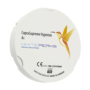 Zahnmedizinisches Material / Zirkonoxid - CopraSupreme Hyperion 95 ZZ - Whitepeaks Dental Solutions GmbH - zur Dentalrestaurierung / hochtransluzent / undurchsichtig