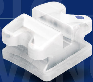 Orthodontie Bracket / Keramik - BRIGHT ADVANCE - WORLD BIO TECH   - Mini / polykristallin / unsichtbar