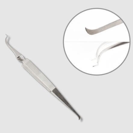Orthodontische Dentalpinzette - P-150 - WORLD BIO TECH   - gebogen