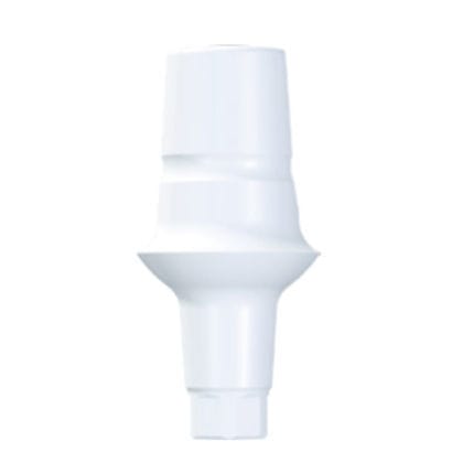Implantat-Abutment / Keramik - BL-A0015 - Z-Systems AG   - inneres Sechseck / gerade / zementiert