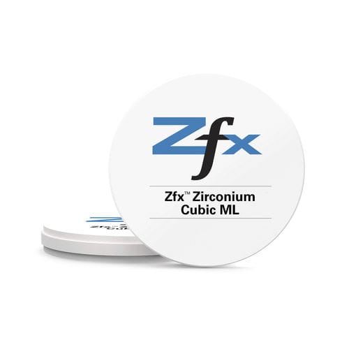 Zahnmedizinisches Material / Zirkonium - Cubic ML - Zfx GmbH - für Zahnbrücken / für Dentalkronen / für Dentalinlays