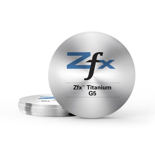 Zahnmedizinisches Material / Titan - G5 - Zfx GmbH - für Zahnbrücken / für Implantatabutments / für Dentalkronen