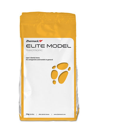 Zahnmedizinisches Material / Stein - Elite Model – Elite Model Fast - Zhermack - für Dentallabor / zur Modellierung