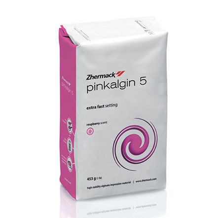 Zahnmedizinisches Material / Alginat - Pinkalgin 5 - Zhermack - für Abdrucklöffel