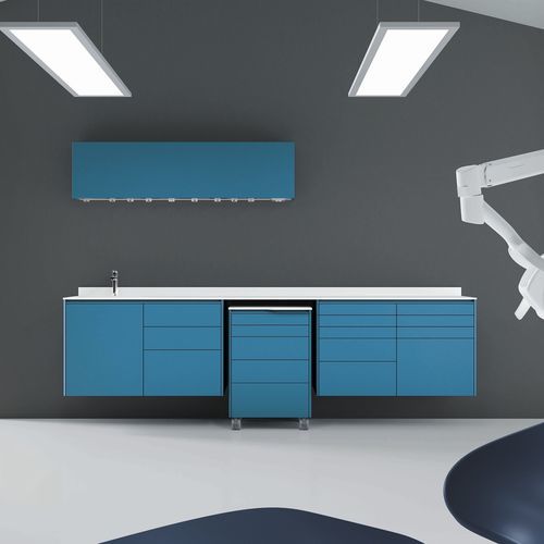 Schrank für zahnärztliche Instrumente - PRISM  - Zilfor - für Zahnarztpraxis / mit Schublade / mit Waschbecken