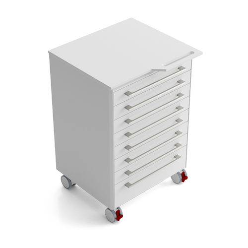 Medizinischer Wagen - PMR8AH - Zilfor - für zahnärztliche Instrumente / Lager / 8 Schubladen