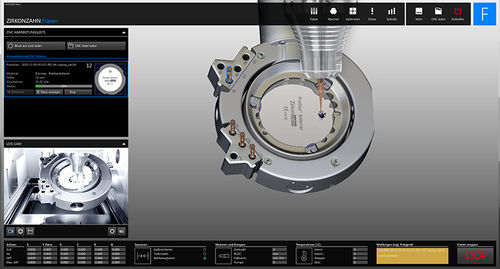 3D-Visualisierung-Software - Fräsen  - Zirkonzahn - Simulation / für Dentallabor
