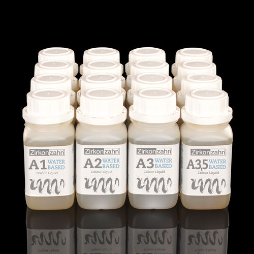 Zahnmedizinisches Material / für Dentallabor - Colour Liquid Waterbased - Zirkonzahn - flüssig / vorgefärbt