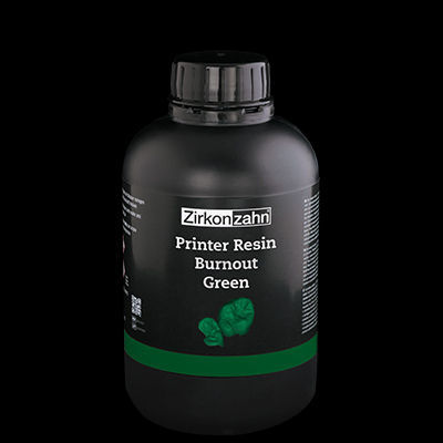 Zahnmedizinisches Material / Wachs - Burnout Green - Zirkonzahn - Harz / für Zahnbrücken / für Dentalkronen