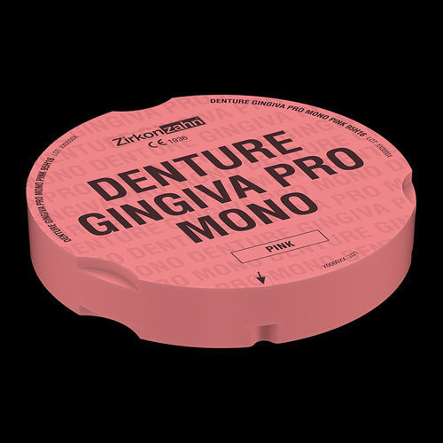 Zahnmedizinisches Material / Harz - Denture Gingiva Pro Mono - Zirkonzahn - zur Herstellung von Zahnprothesen / für Zahnprothesen / gingival