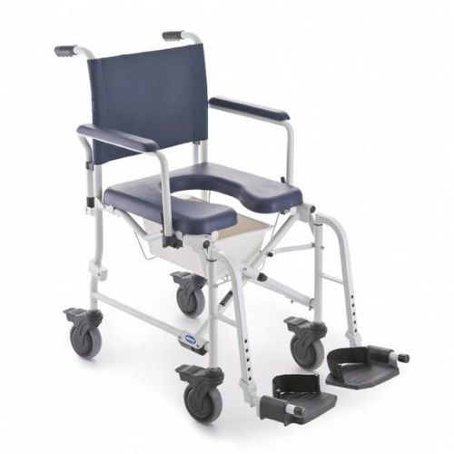Duschstuhl mit Armlehnen - Lima - Invacare - auf Rollen / mit Fußstütze / mit Rückenlehne