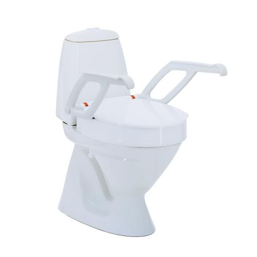 Toilettensitzerhöhung mit Armlehnen - Aquatec 90000 - Invacare - mit Deckel