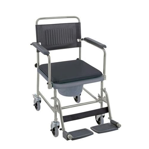 Garderobenstuhl mit Armlehnen - CASCATA H720T - Invacare - mit Eimer / auf Rollen / zusammenklappbar
