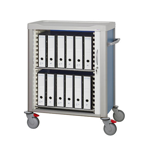 Medizinischer Wagen - F-C-6040-DOC - Behmpat Producciones S.L - für Krankenakten / für Transport / anodisiertes Aluminium