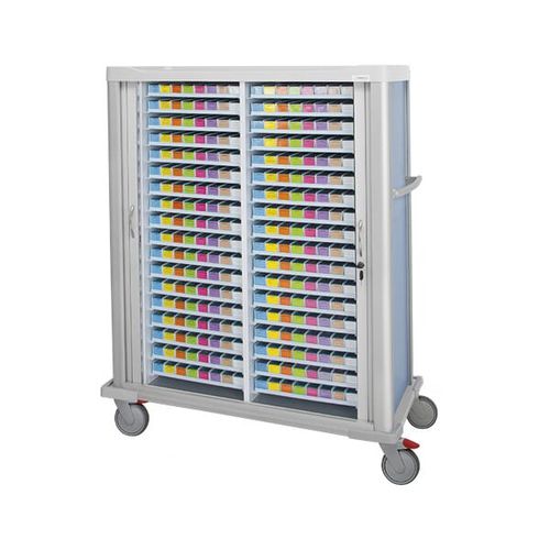 Medizinischer Wagen - F-C-636-5 - Behmpat Producciones S.L - für Medikamente / zur Medikamentenausgabe / Edelstahl