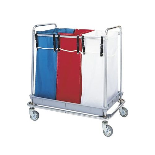 Medizinisch Sackhalterwagen - F-LP-110-3 - Behmpat Producciones S.L - Transport / 3 Säcke / aus Edelstahl