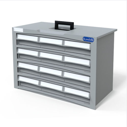 Transfer-Schrank - F-LPCAST-4-L  - Behmpat Producciones S.L - modular / mit Regal / grau
