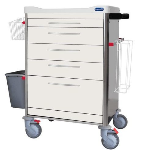 Pflegewagen - F-DINOX-K1 - Behmpat Producciones S.L - für Kliniken / mit Auffangwanne / mit Korb