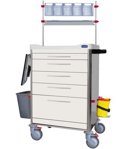 Pflegewagen - F-DINOX-K2 - Behmpat Producciones S.L - für Kliniken / Edelstahl / Abfalleimer
