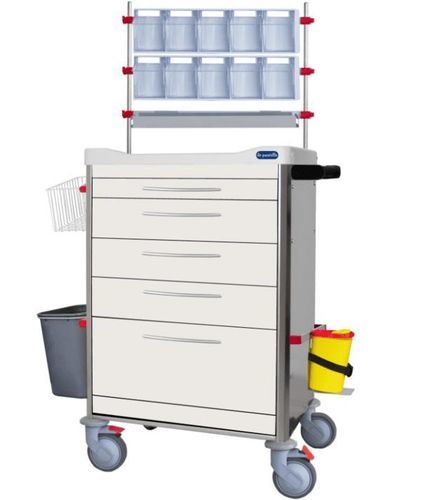 Pflegewagen - F-DINOX-K3 - Behmpat Producciones S.L - für Kliniken / Edelstahl / mit Korb