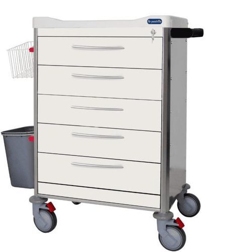 Pflegewagen - F-DINOX-K5 - Behmpat Producciones S.L - für Kliniken / Edelstahl / mit Korb