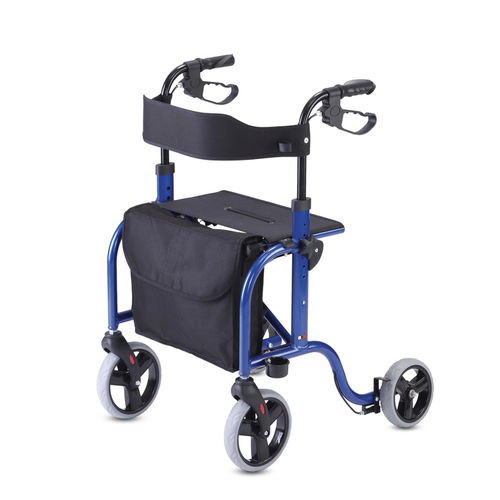 Rollator mit 4 Rädern - RL-Smart - Bischoff & Bischoff - Aluminium / mit Sitz / mit Korb