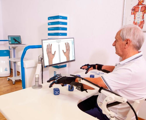 Handbeweglichkeits-Rehabilitationssystem - SINFONIA - Idrogenet - robotisiert