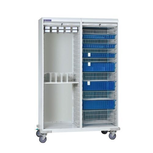 Krankenhausschrank - WCS6C - Bailida - mit Regal / mit Korb / auf Rollen